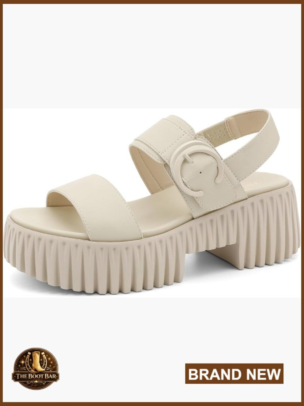 Womens Platform Sandals Arch Support Chunky Heel 2.75in Lightweight Adjustable